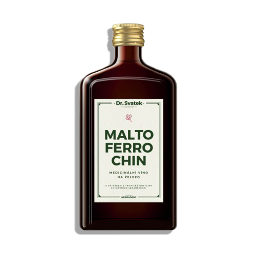Maltoferrochin - sladové víno so železom 500ml Dr.Svatek